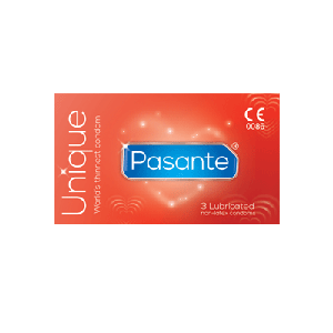 Pasante Unique Non-Latex Condoms (3 Pack)